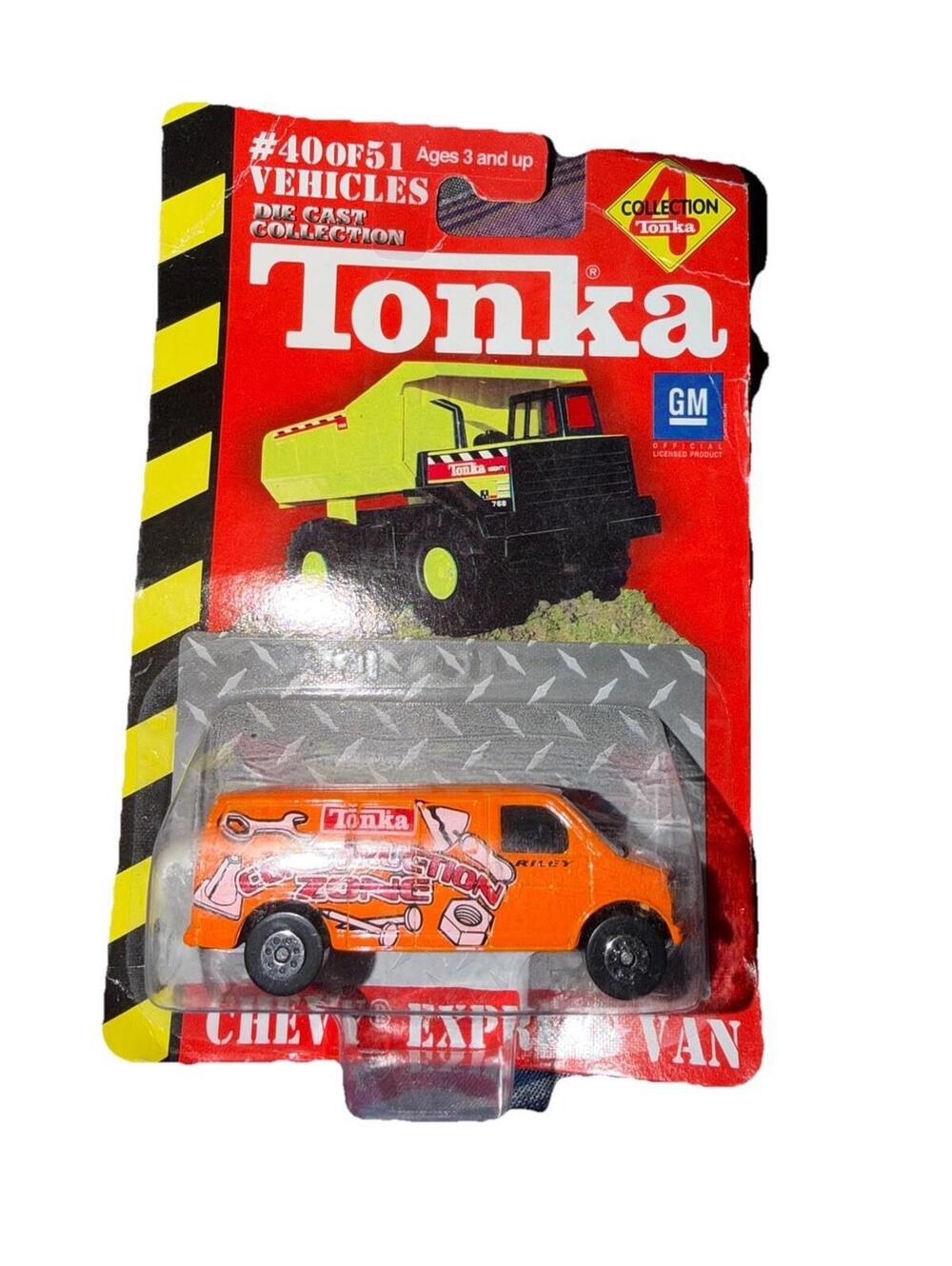 1:64 Maisto Chevy Express Van ORANGE Tonka 4 Construction Zone Riley